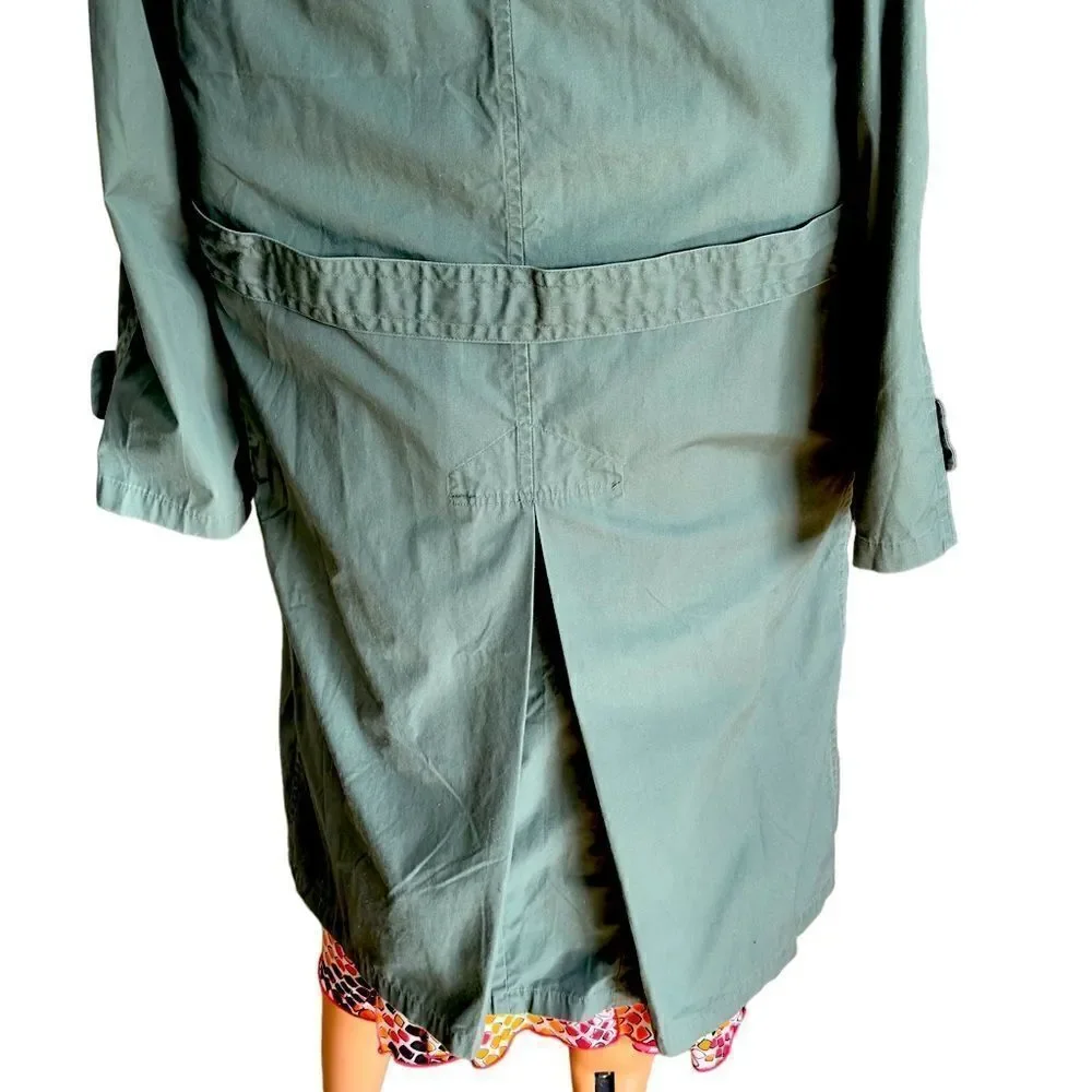 Rolane Sportswear, INC Vintage Men’s Military Trench Coat Army Green Size 36R